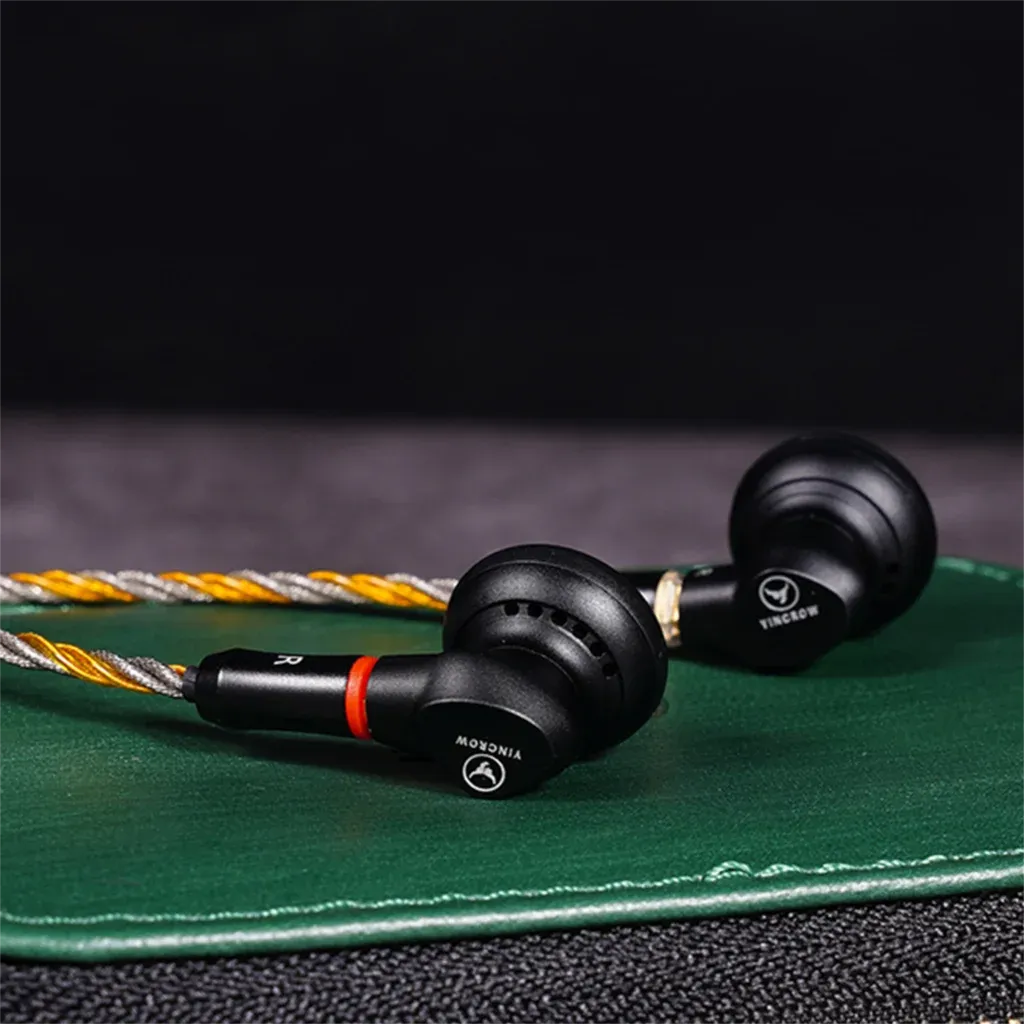 Yincrow RW-4000 Metal Earbud In-Ear Monitor Earphones with 15mm