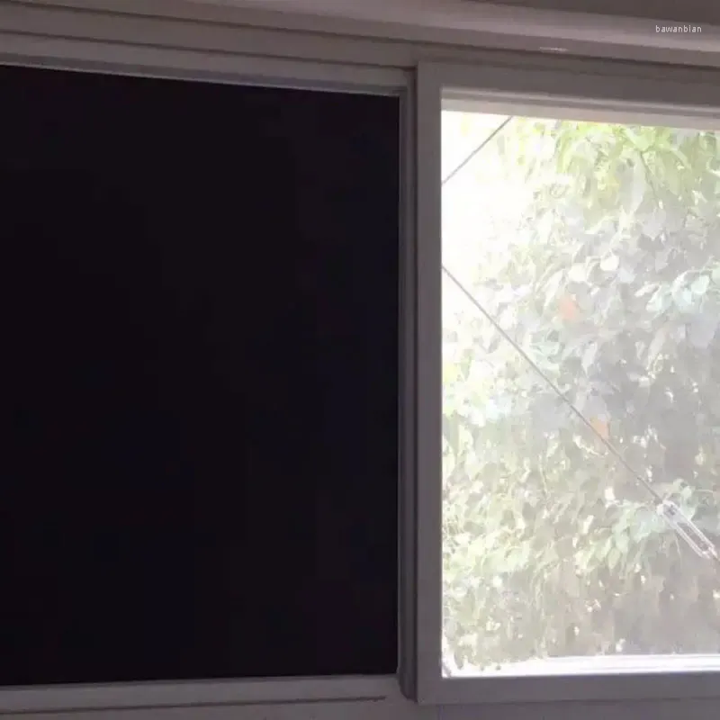 ウィンドウステッカーライトブロッキングプライバシーフィルムブラックアウトアンチウブガラスステッカー静的な色霜霜のキッズルームホーム装飾