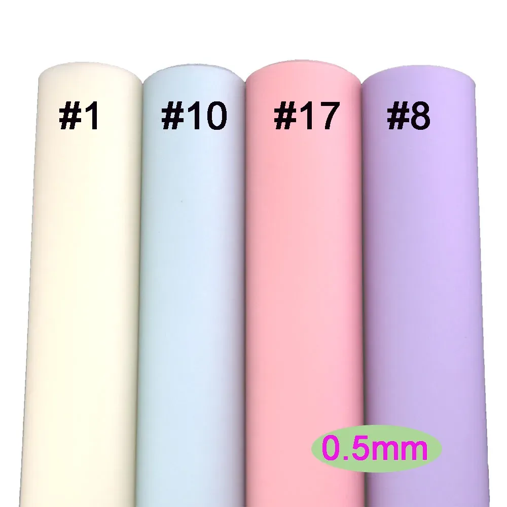 30x130 cm rouleau 0,5 mm gelée de gelée de couleur solide PVC PVC Film de vinyle en plastique souple pour fabriquer un vêtement de chaussures de sac diy bh030