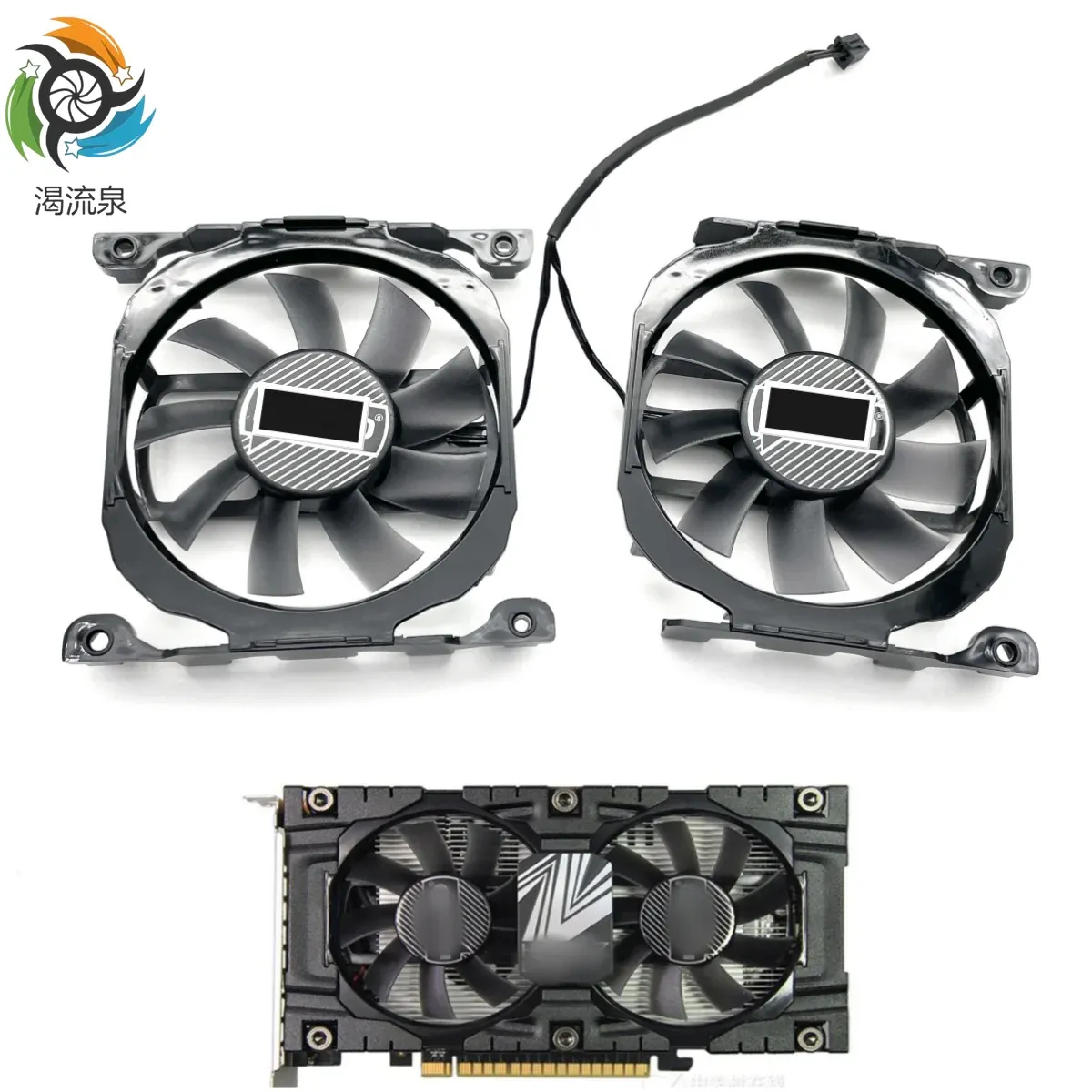 PADS L1968015PWM4P 12V 0,40A CF12815B GTX660 GTX760 För Inno3D GeForce GTX 650TI 660TI 670 660 X2 Grafikkort Kylkylfläkt