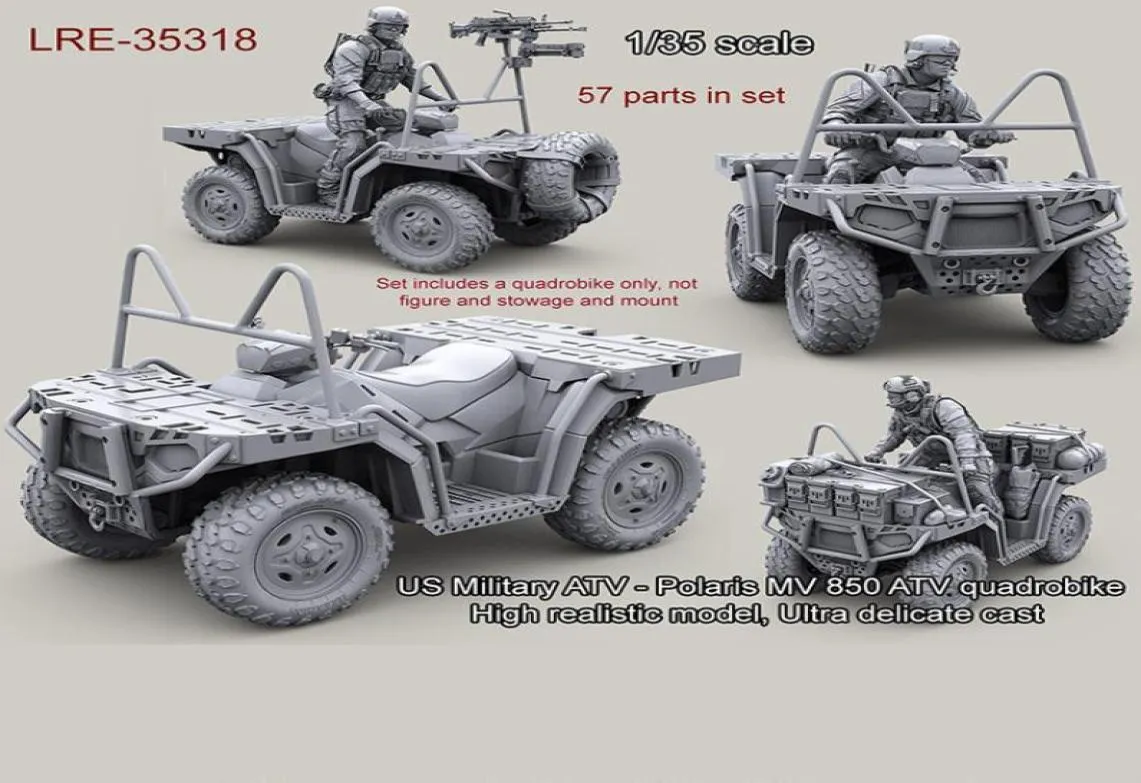 135樹脂モデルキット米国軍事ATVポラリスMV 850 ATV Quadrobikeのみ車が塗装されていない311G Y19056479974