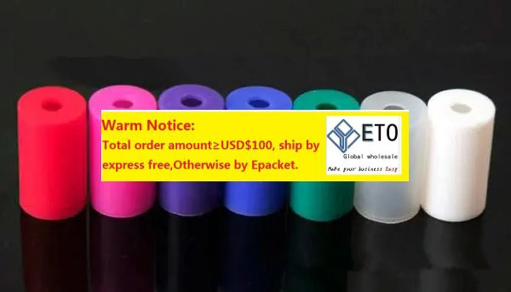 Silicone Mouthpiece Cover Silicon Drip Tip Disposable Colorful Rubber Test Tips Cap Individually Package For CE4 Clearomizer Atomizer 11 LL