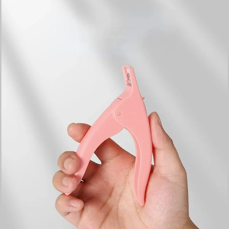 1 st lyxigt rostfritt stål Huvud nagel Clipper Akrylgel Franska False Nail Tips Cutter Girl Nail Care Tools Tools