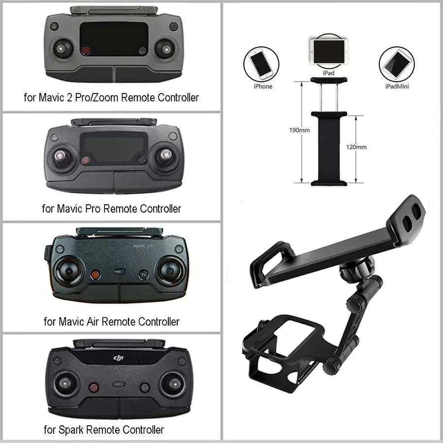 Drones Stojak na Tablet do telefonu iPhone iPad Monitor kompatybilny z DJI Mavic Mini/Pro/Air/Spark/Mavic2 Zoom Pro pilot zdalnego sterow