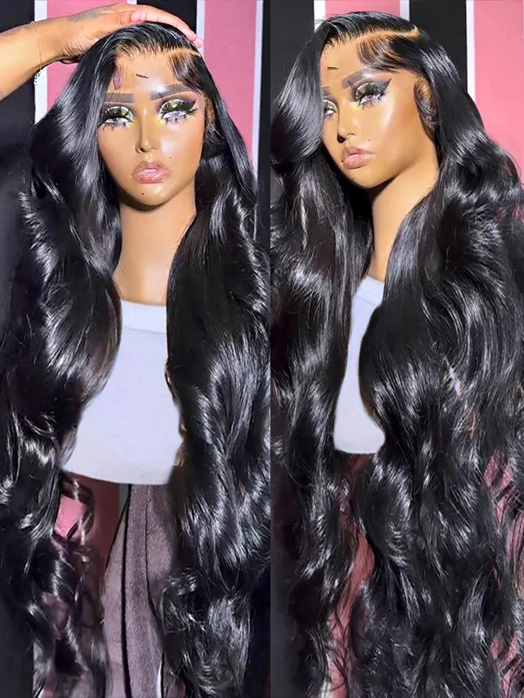 30 40 tum Body Wave 13x6 HD Spets frontala Human Hair Brazilian 360 till försäljning 13x4 Front Pre Plucked 240401