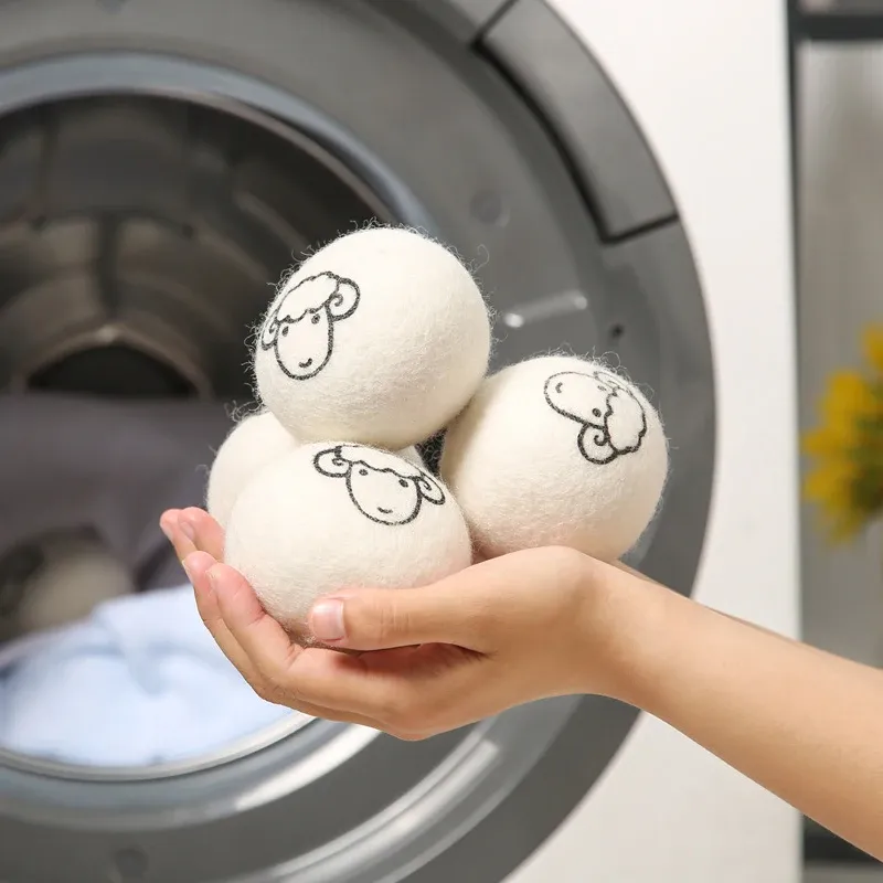 Trocknenkugel entfernen statische Anti-Wolzen-Wollkugel nach Hause Waschkugel Wolle Trocknen gefühlt Ball übergroß