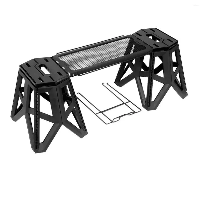 Camp Furniture Cam Table And Stool Set Folding Small Storage Rack Collapsible Adts For Picnic Cooking Drop Delivery Sports Outdoors Ca Dhylz