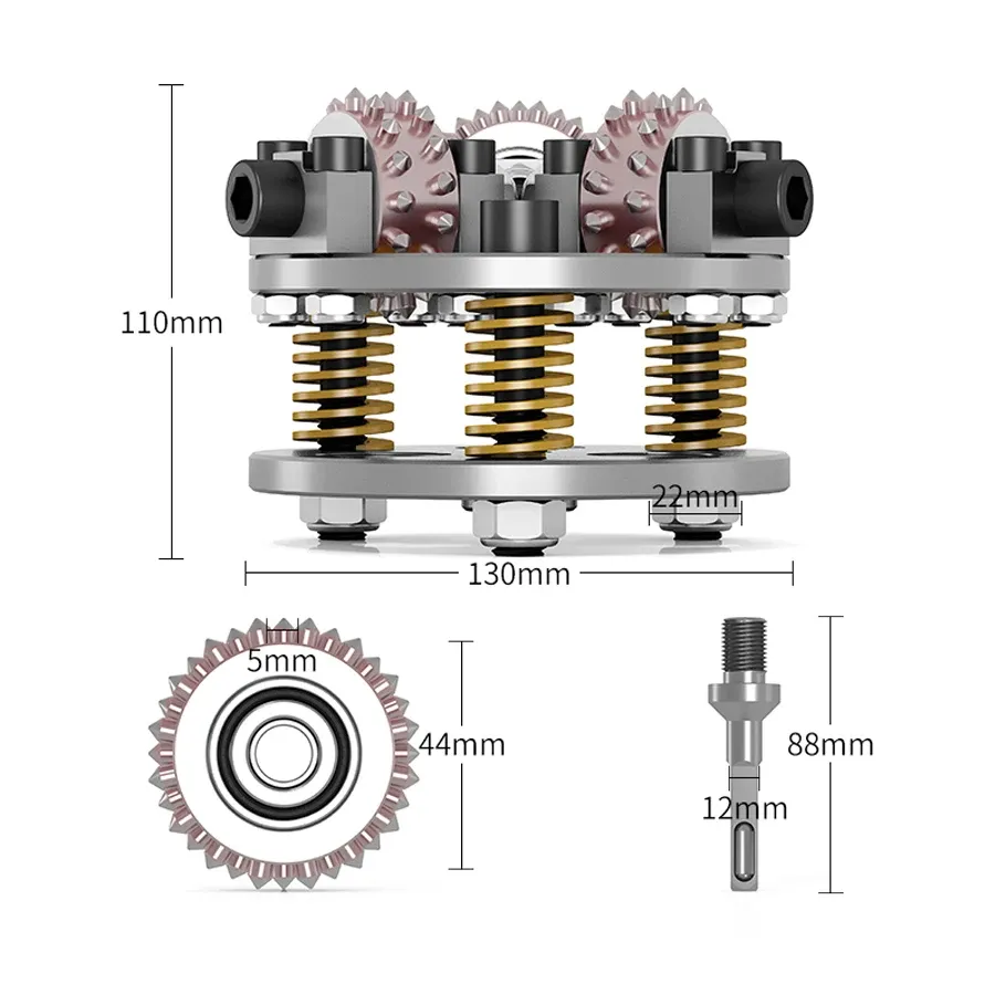 Liga de liga de flores com o chisel da roda de cabelo martelo elétrico Hammer quadrado Manuse