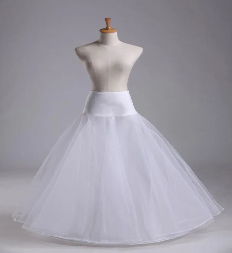 2019 Newが100の高品質Aライン1Hoop 2Layer Tulle Wedding Bridal Petticoat Underskirt Crinolines for Wedding Dress2123257