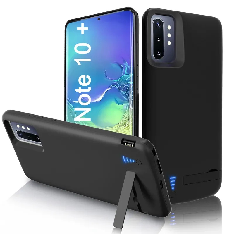 Chargers Battery Charger Case pour Samsung Galaxy Note 10 plus Banques d'alimentation de charge rapide Clif de clip arrière sans fil 6000mAH