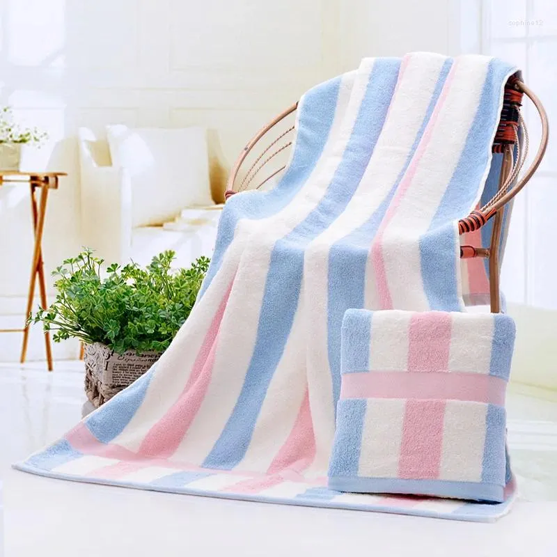 Towel Striped Soft Super Absorbent Fast Drying Sports Spa Beauty Beach Towels Large Thick Bath Face For Adults