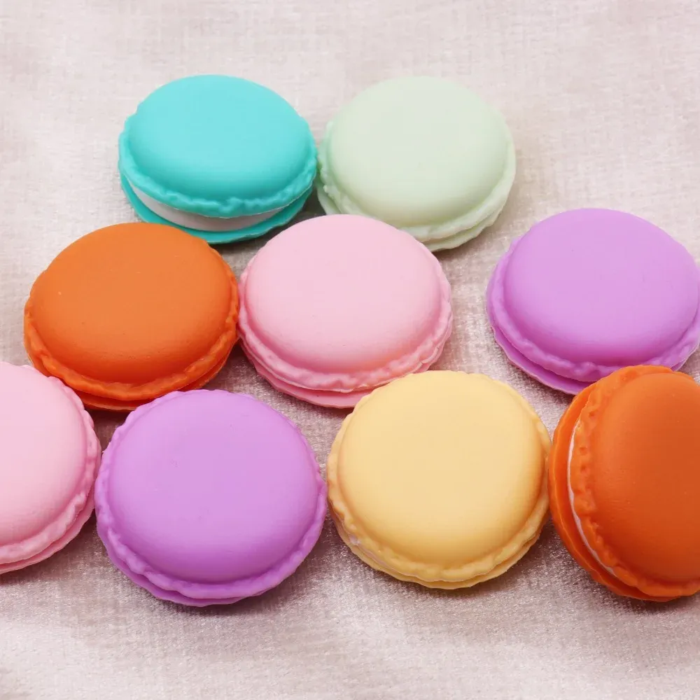 6pieces/Lot Portable Candy Color Mini Macarons Gift Package Box Portable Storage Box för små föremål härliga smyckepaketfodral