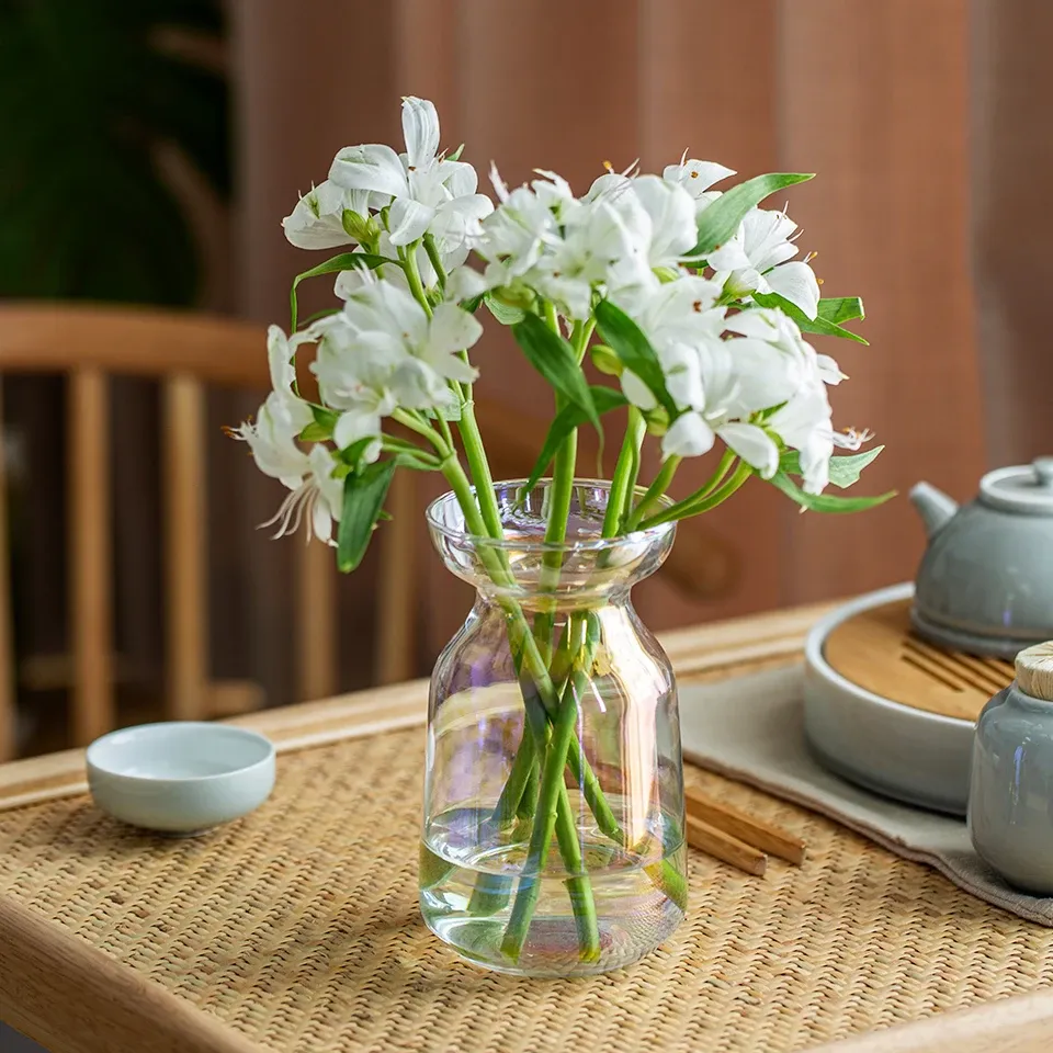 シャツタンク Glass Flower Vase For Nordic Style Home Decor, Desktop