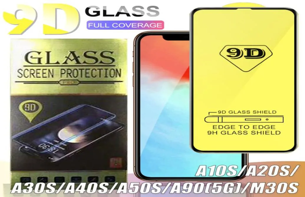 9d Tempered Glas für iPhone 13 12 Pro Max XS Vollkrümmte schwarze Border -Screen -Beschützer für Huawei P30 P20 Lite 2019 Nove 4E 5818656