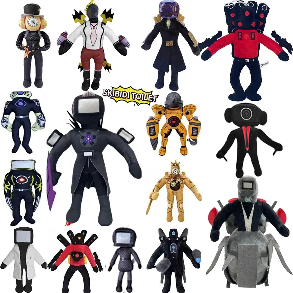 だっちゃんTV ゼンツマン人形 72-Piece Skibidi Toilet Plush Set: Upgrade Titan TV Man