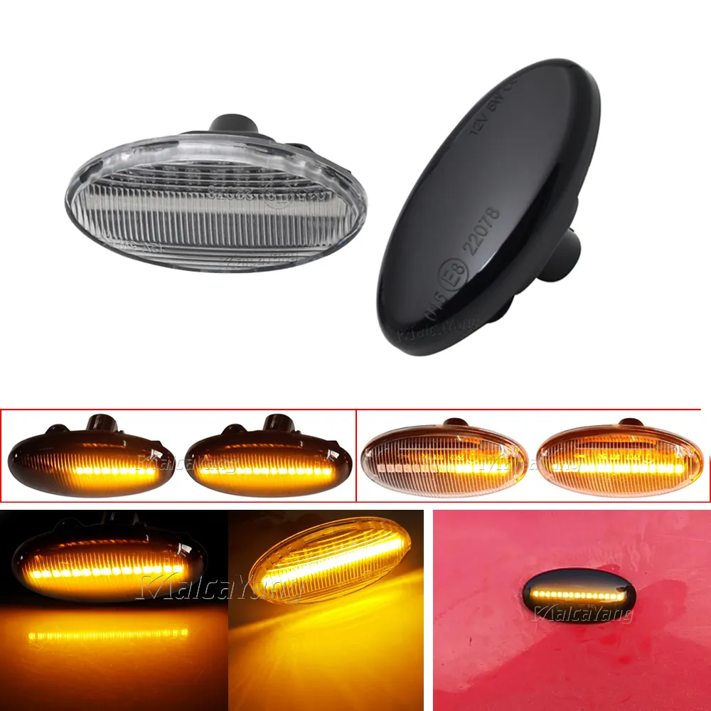 ターン LED Dynamic Side Marker Turn Signal Lights for Mazda 3 BL 2009