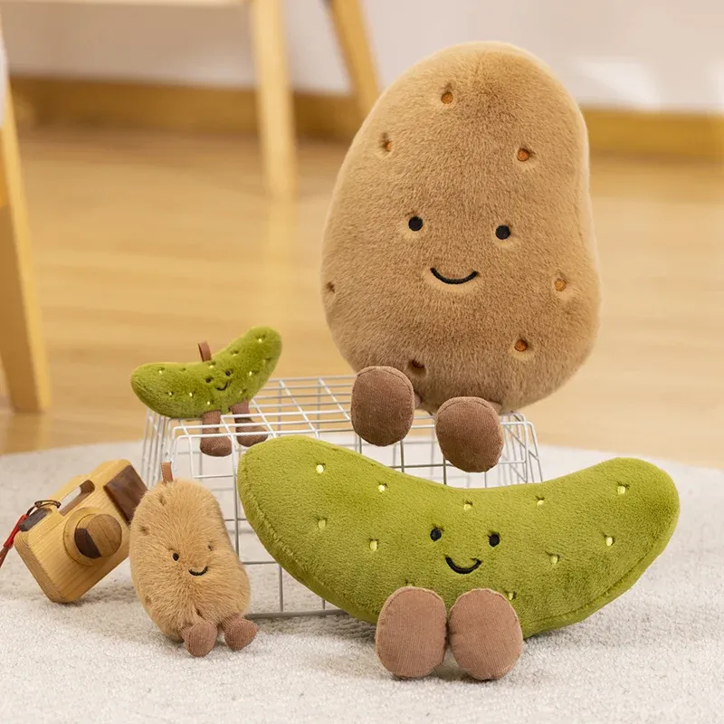 10cm Kawaii Potato Plush Toys Cute Sour Cucumber Dolls