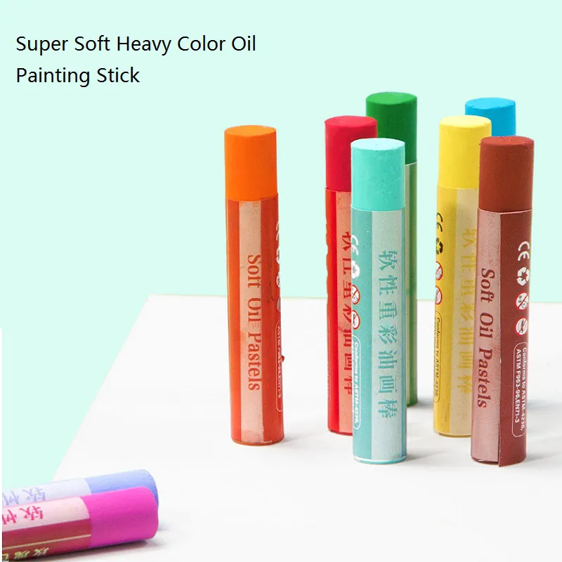 Super Soft Oil Pastel Drawing Set, 24/36 Basic Colors, Ideal for ...
