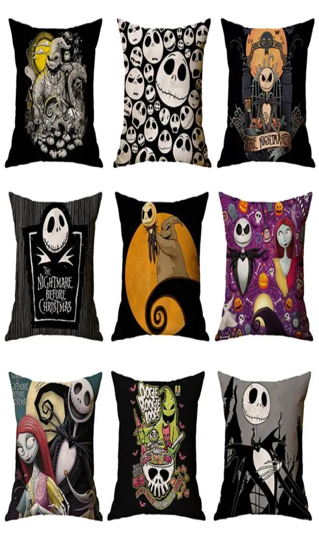 107 Designs Halloween Fillecasi Halloween Witch Pumpkin Design Cushion Cespello Copertura quadrata Cuscino Slip Slip Halloween Dec9174225