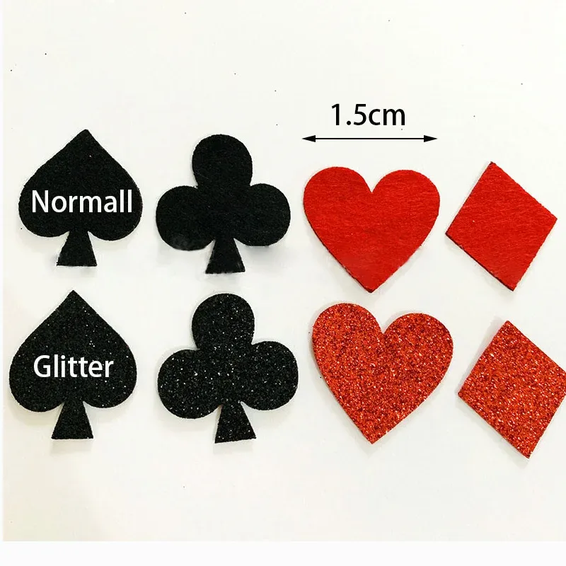 Poker Dice Dollar Confetti Scatters Glitter Nonwoven Red Black Confetti Table Decor Confetti for Casino Night Poker Theme Party