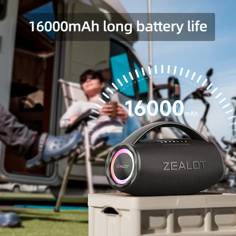 Zealot S97 80WポータブルBluetoothスピーカー18時間のプレイ