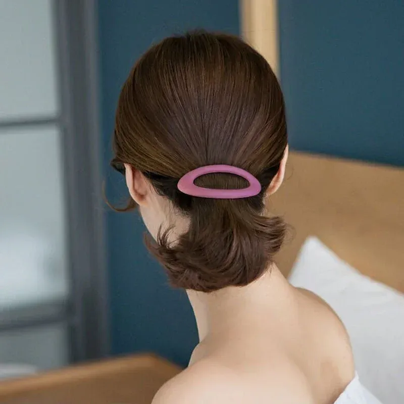 1 adet mat çırpı saç klipleri kadınlar için saç tokası Korean saç klipsleri