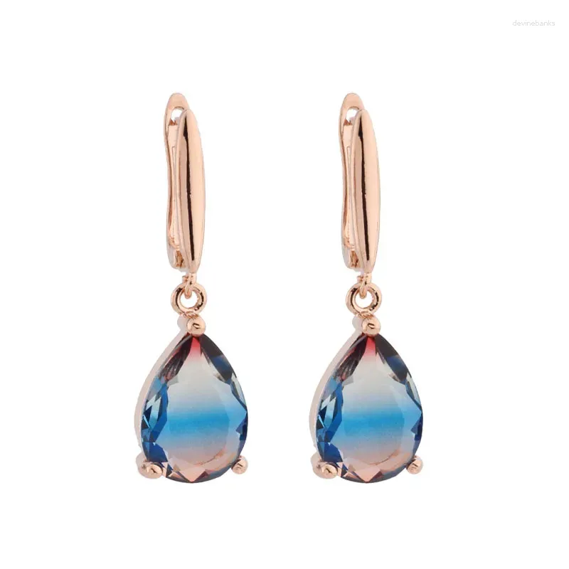 DANGLE ORCHERS FASHING ROSE GOLD COLL for Women Gift to Girlfriend Water Drop Jewelry 2024