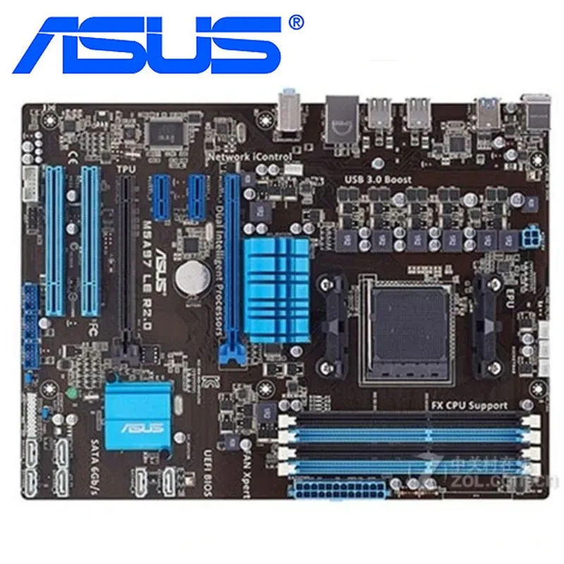 Motherboards ASUS M5A97 Le R2.0 Motherboards Socket Am3+ DDR3 32 GB für AMD 970 M5A97 LE R2.0 Desktop Mainboard Systemboard Sata III verwendet