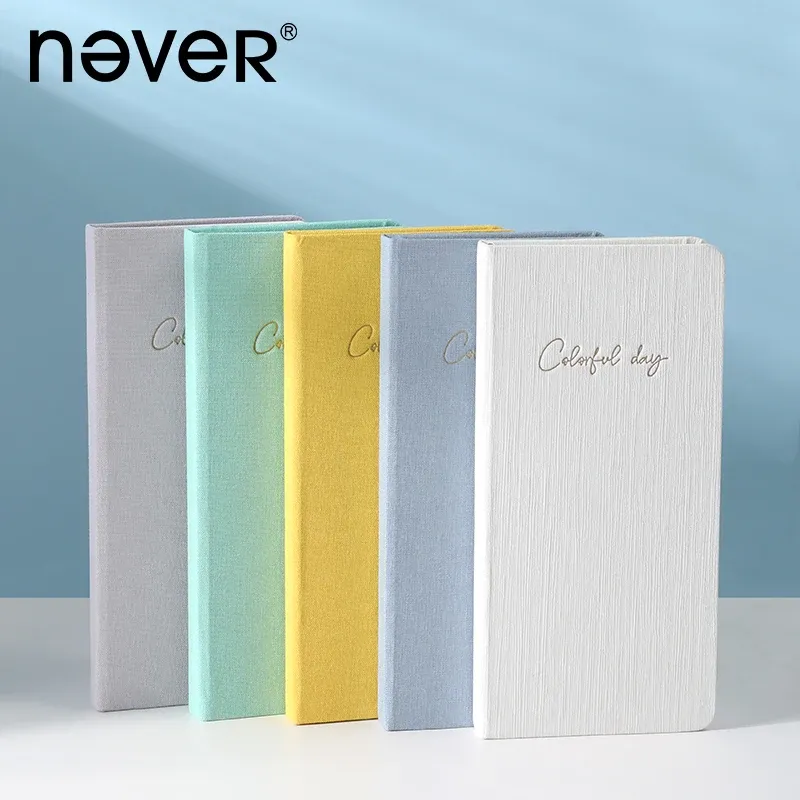 Notebooks NEVER Weeks Plan Notebook Hard Surface 2022/2023 Grid Small Book Efficiency Plan Schedule Record Solid Color Journals DIARI PLAN