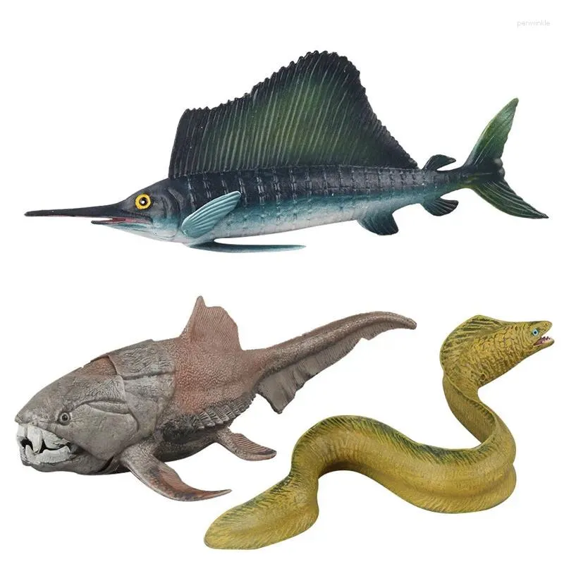 Fiori decorativi 1pc simulazione di animali marini modelli di eel alimenti pografici oggetti di scena