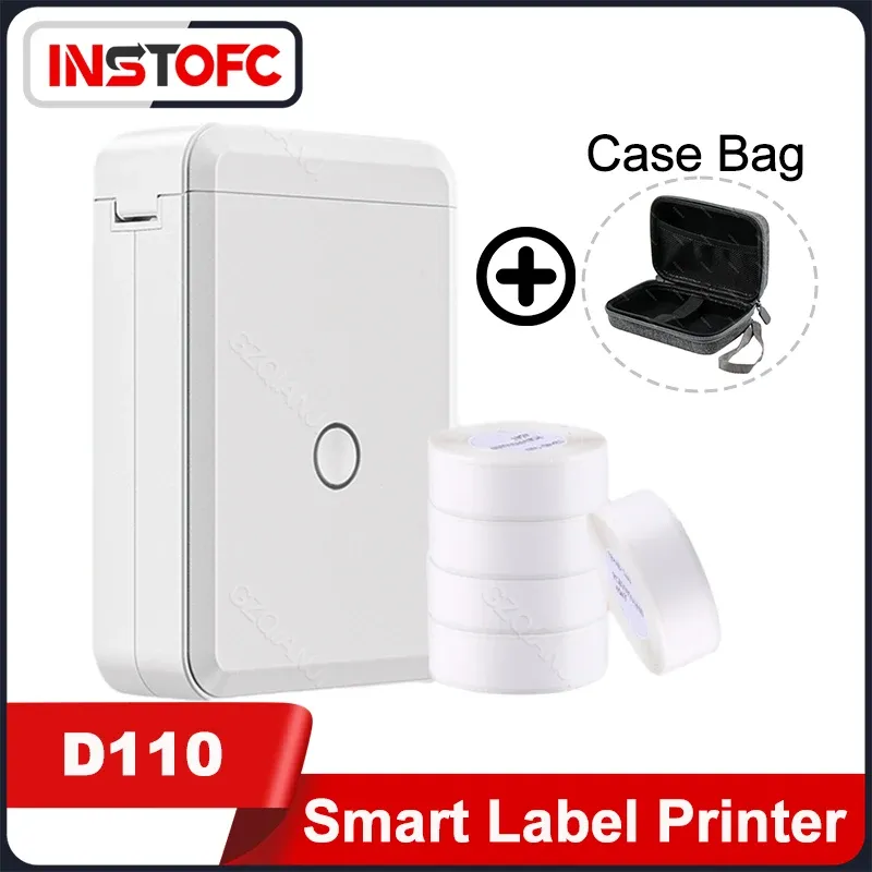 Drukarki Niiimbot D110 Maszyna wytwarzania etykiet z taśmą przenośna ręczna ręczna drukarka termiczna Bluetooth do użytku w domu biurowym