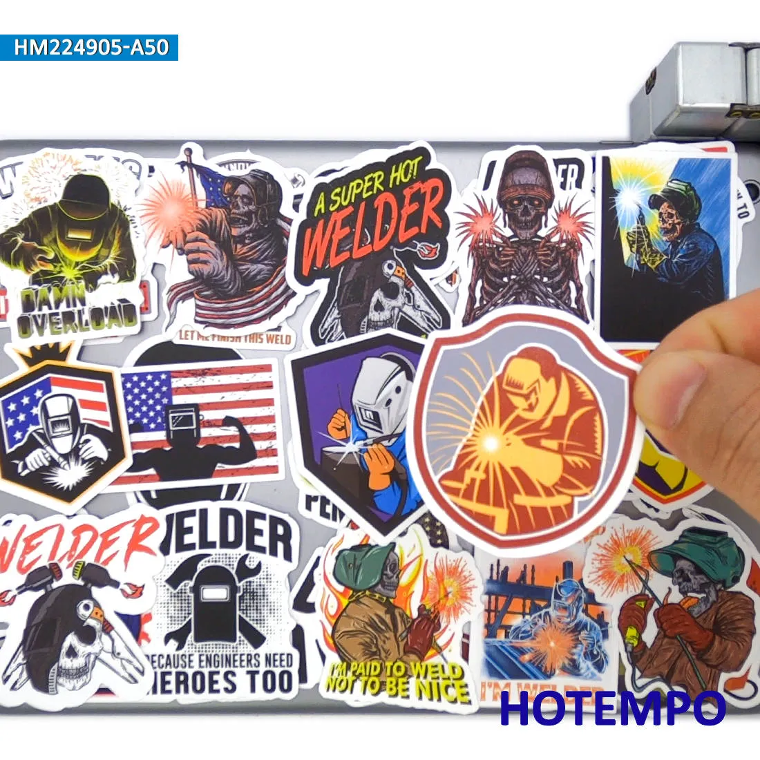 NEEK  Sticker 30枚 20/30/Welder Stickers Retro Welding Worker Funny Decals for