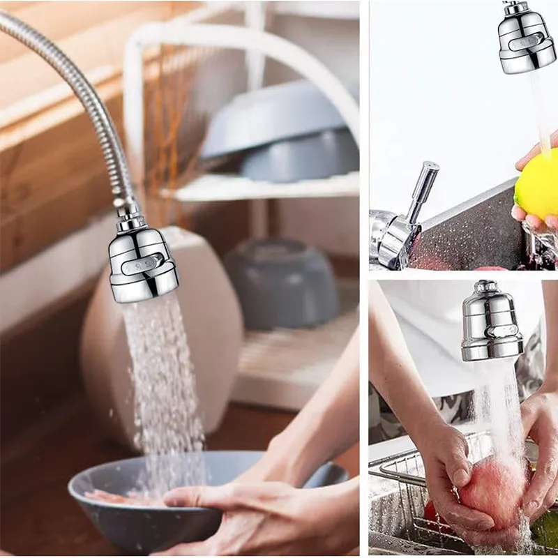 3-Mode Aerator Spray Nozzle - High Pressure Water Saving, 360° Rotating Faucet Extender For Kitchen & Bath, Easy Install - View #7