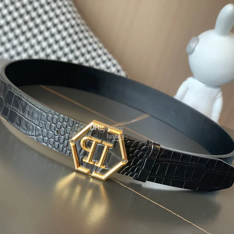 Ceinture de concepteur classique de haute qualité pour femmes en acier inoxydable p boucle aaa ceinture pour hommes en cuir réel rétro de luxe de luxe