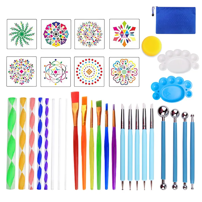 DIY Акриловая палка Mandala Dotting Tools Paint