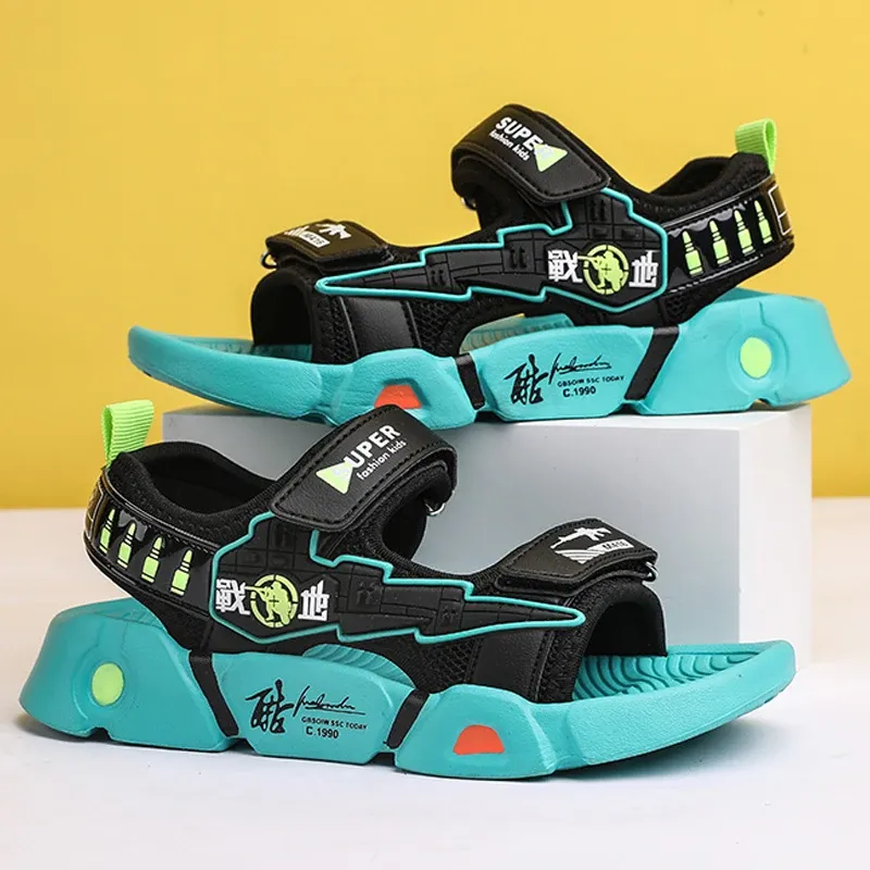 Sneakers Children's Sandals Boys '2021 Summer New Cuhk Soft Sole Antiskid Boys' Sports Fashion Beach Shoes