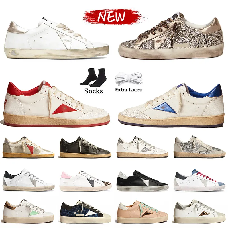 Golden Goose Sneakers Superstar Dirty Super Star Loafers Frauen und Männer Luxusmarken-Schuhe Weiße alte Freizeit-Sportschuhe