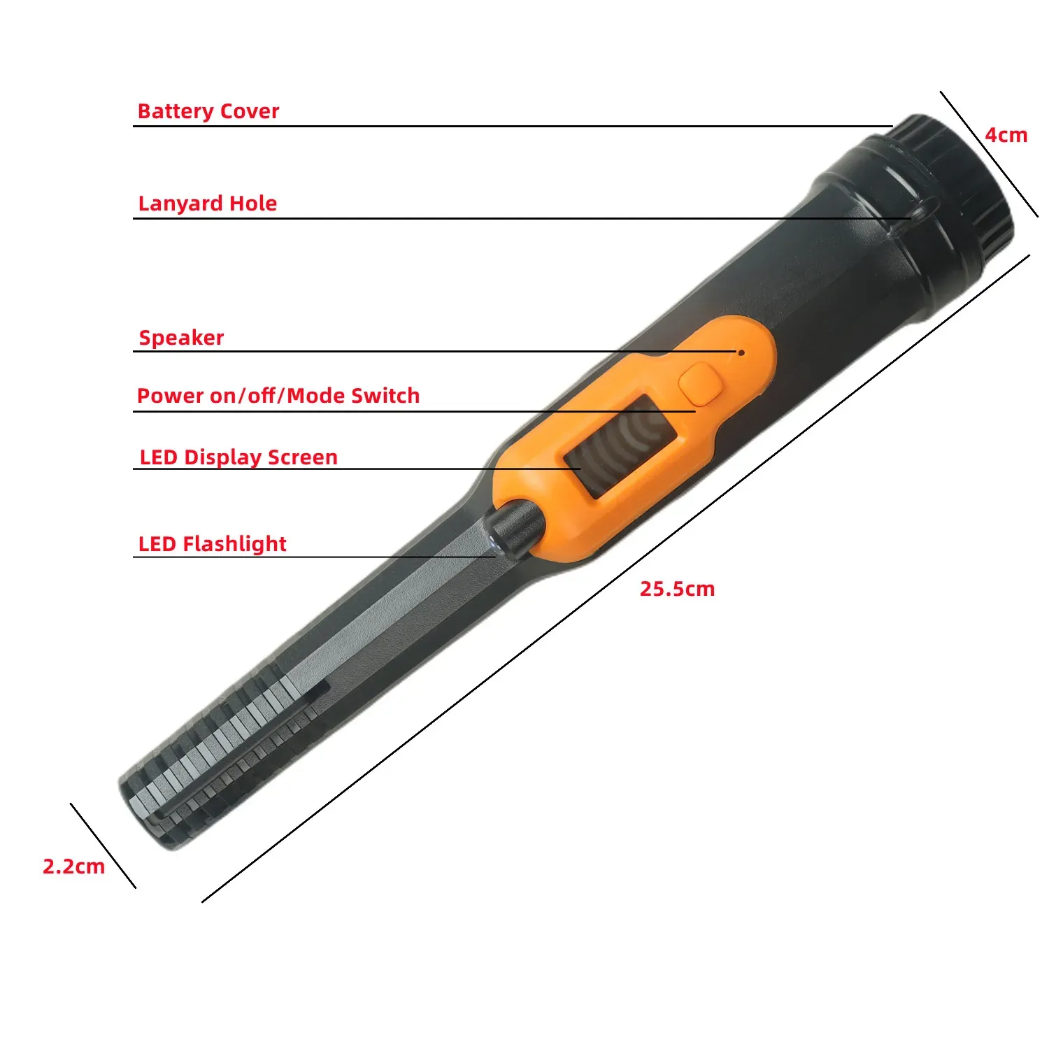 DHgate.com:2024 IP68 Waterproof LCD Display Metal Detector Pinpointer ...