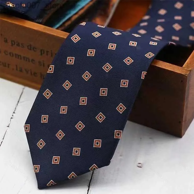Krawaty szyi 2024 Nowy wzór paska krawata poliestrowy moda moda wszechstronna 8 cm rąk Tieq