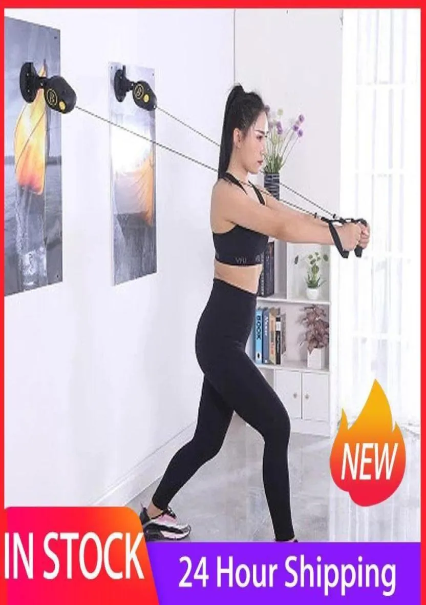 Rope Exerciser Pull Sucker Maszyna oporność oporność z uchwytami Trainer Sedction Cup Home Fitness Pilates ROPE19000102