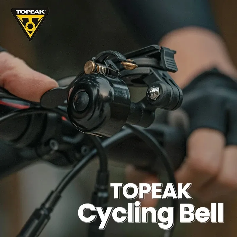 Topeak Bicycle Bell Road MTB Bike Metal Safety Horn Lightweight Hidden Under UTF Multi-Mount Cycling Warning Alarm TC1041