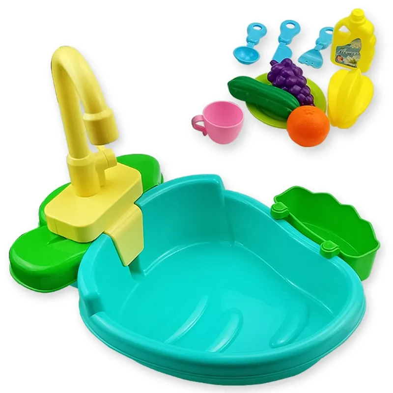 Vasca da bagno di uccelli automatici con pappagalli di rubinetti per pet pappagalli strumenti per la pulizia della piscina per la pulizia della piscina Sicuro di gioco Play Cucina lavello cucina giocattolo