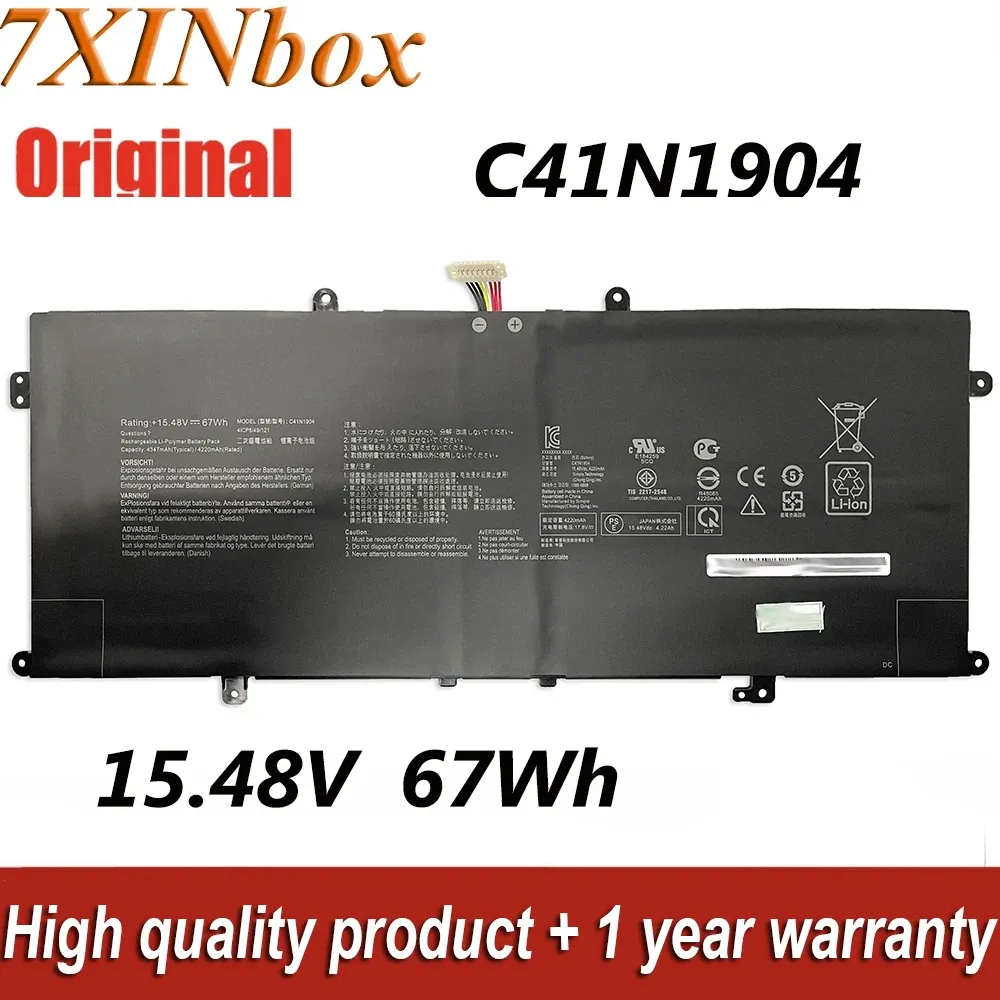 Batteries 7XINbox 15.48V 4220mAh C41N1904 Laptop Battery For Asus ZenBook 13 UX325 UX325EA UX363EA 14 UM425IA UX425E UX425EA Series