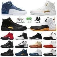 2023 Top high Boots Jumpman 12 Basketball Shoes Men Women Trainers Size Us13 40-47 Sneakers 12s Gamma Blue Flower White Black Game Ball University Gold Reverse Boot