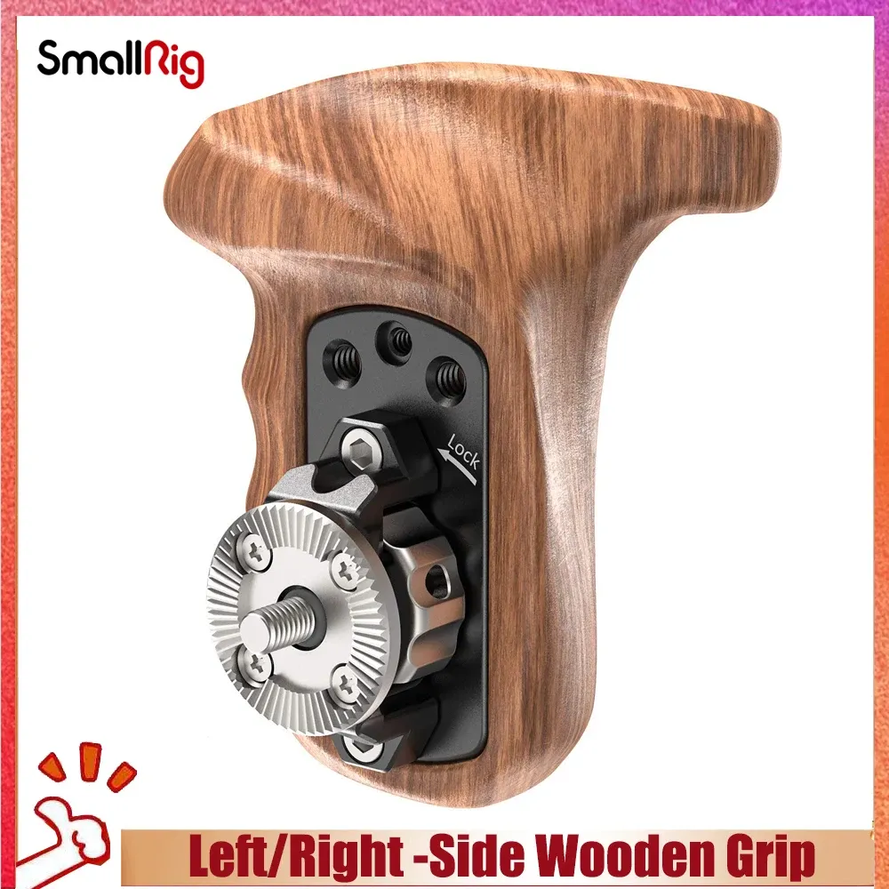 Connectors Smallrig Left/right Side Wooden Handle Grip with Arri Rosette for Camera Dslr 1891/ 1941