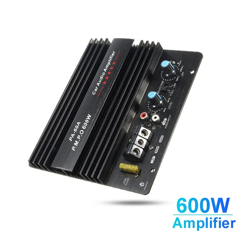 Amplificateur DIY 600W Board d'amplificateur 12V Car Board Aliment Amplificateur Amplificateur MODULE DE BASS HAUTEUR MODULE HAUTEUR CARAU MONO MONO MONO