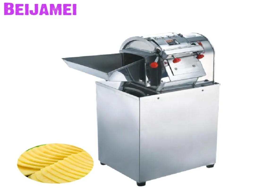 Máquina de corte de vegetais da Beijamei Batatas comerciais cortador de batatas fritas de batata industrial Máquinas de fatiamento de batata