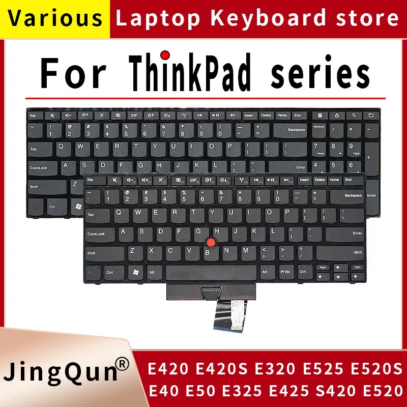 Tastaturen US -Laptop -Tastatur für Lenovo ThinkPad E40 E50 E420 E420S E320 E325 E425 S420 E520 E525 E520S Notebook Englische Tastatur