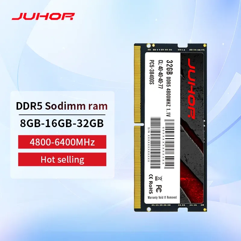 Rams Juhor Memoria RAM DDR5 8GB 16GB 4800MHz 5600MHz SODIMM Laptop Gaming Memory Ram