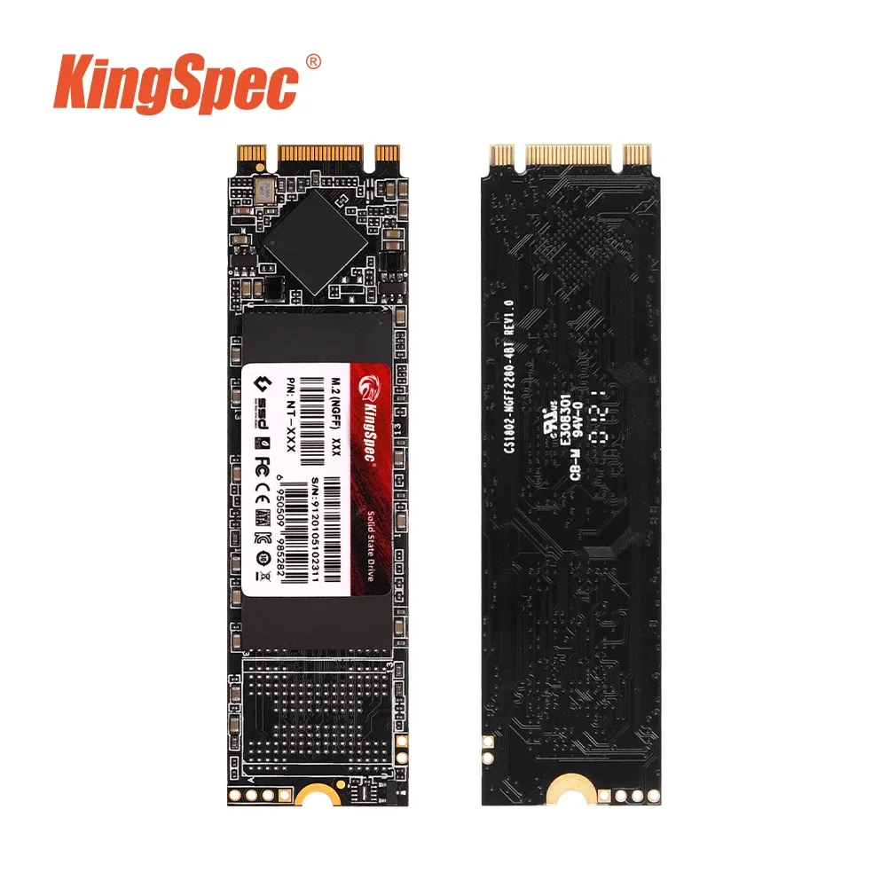 Drives KingSpec M.2 SSD SATA 1TB 512GB 256 GB 128GB M.2 2280 NGFF SATA 2TB 4TB HD Internt fast tillstånd driver hårddisk för bärbar dator